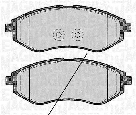 MAGNETI MARELLI Piduriklotsi komplekt,ketaspidur 363916060511